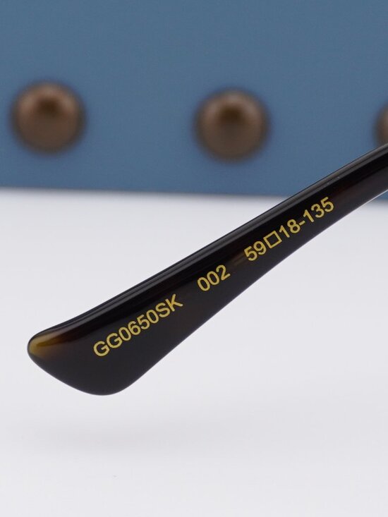 Gucci GG0650SK 002 Round Sunglasses - Gold / Grey main image 12